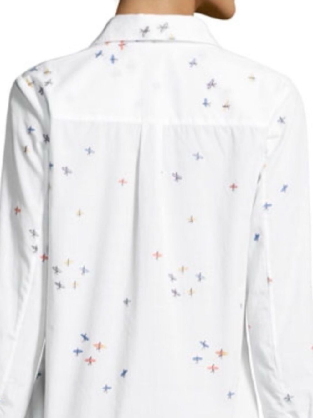 Milly Cotton Surfer-Print Shirt. This surfboards and surfers shirt is size 4